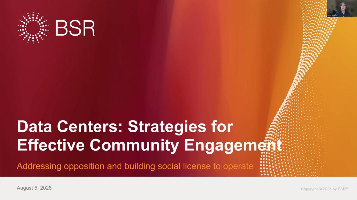 Data Centers: Strategies for Effective Community Engagement