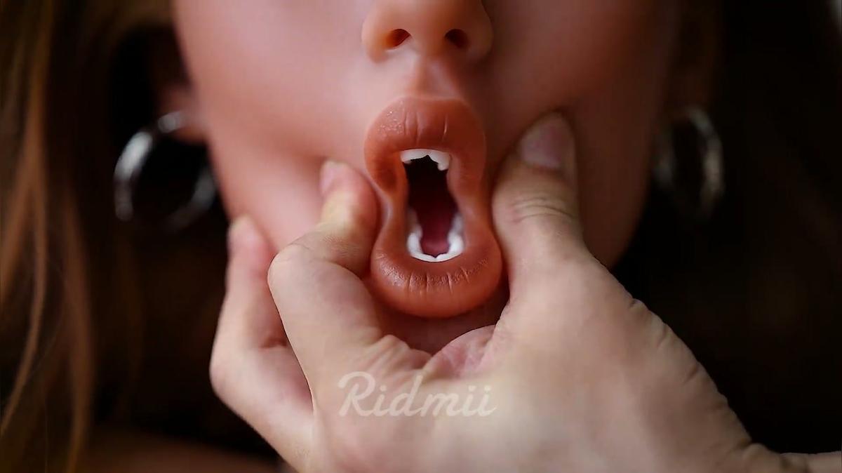 Ridmii Amber Movable Jaw Full Size Oral Sex Doll With Silicone Head