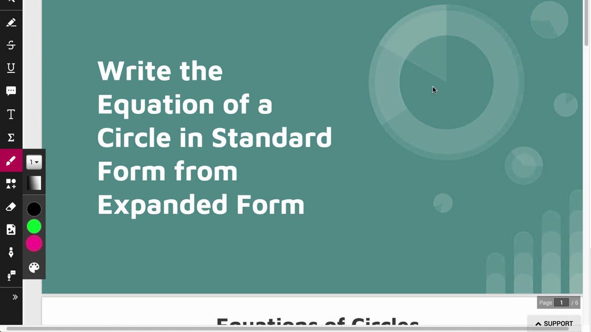 Convert Circle Equation Expanded to Standard Form.mp4