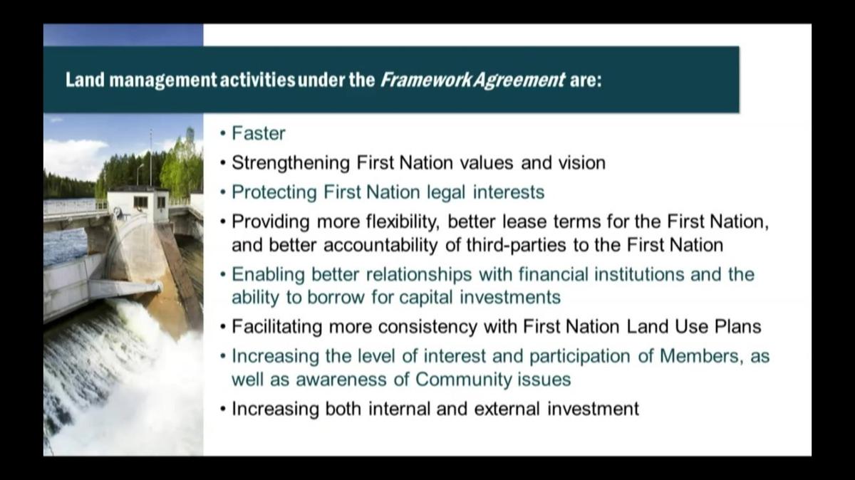 The Rama Land Code and Lands Management - Excerpt from Community Meeting Info Session, Feb. 8, 2018