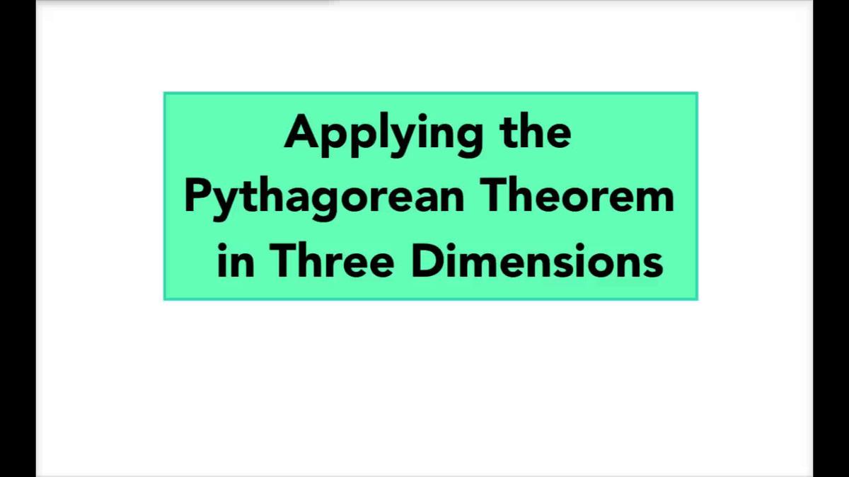 Math 8 - Pythagorean Theorem in 3D Slant Height.mp4