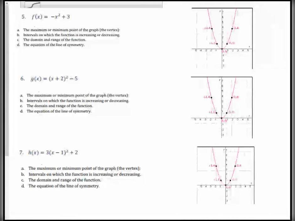 Unit 2 Lesson 2 Vertex Form Review Part 2.mp4