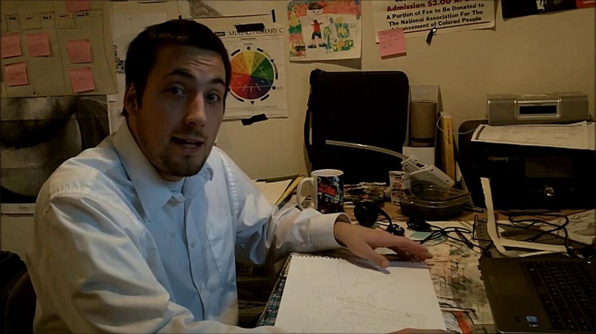 Contour Line Drawing Watercolor.mp4