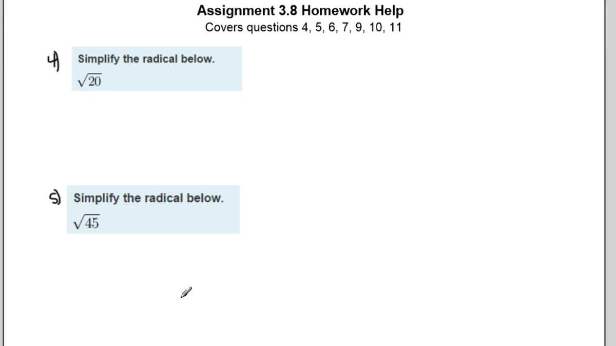 Assignment 3.8 Homework Help.mp4