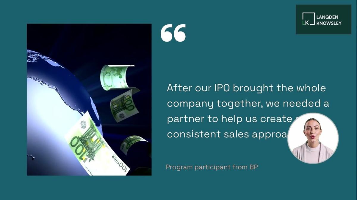 Sales Growth. Another program from Langden Knowsley.