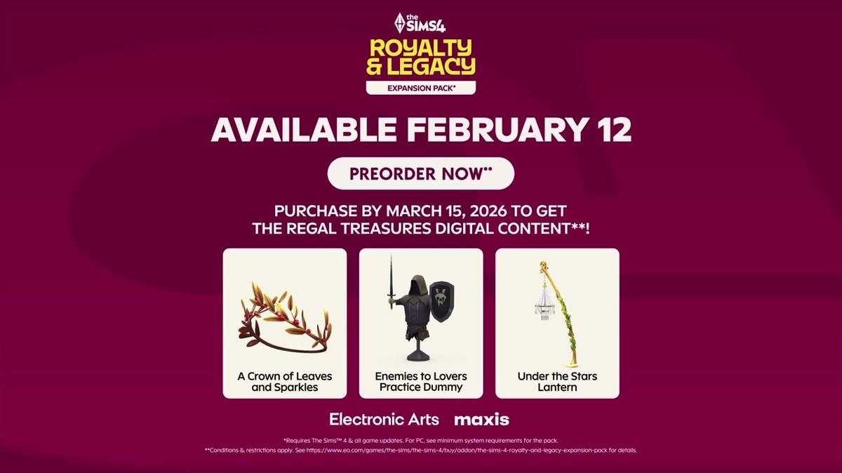 The Sims™ 4 Royalty &amp;amp; Legacy Expansion Pack - Reveal - PEGI 12