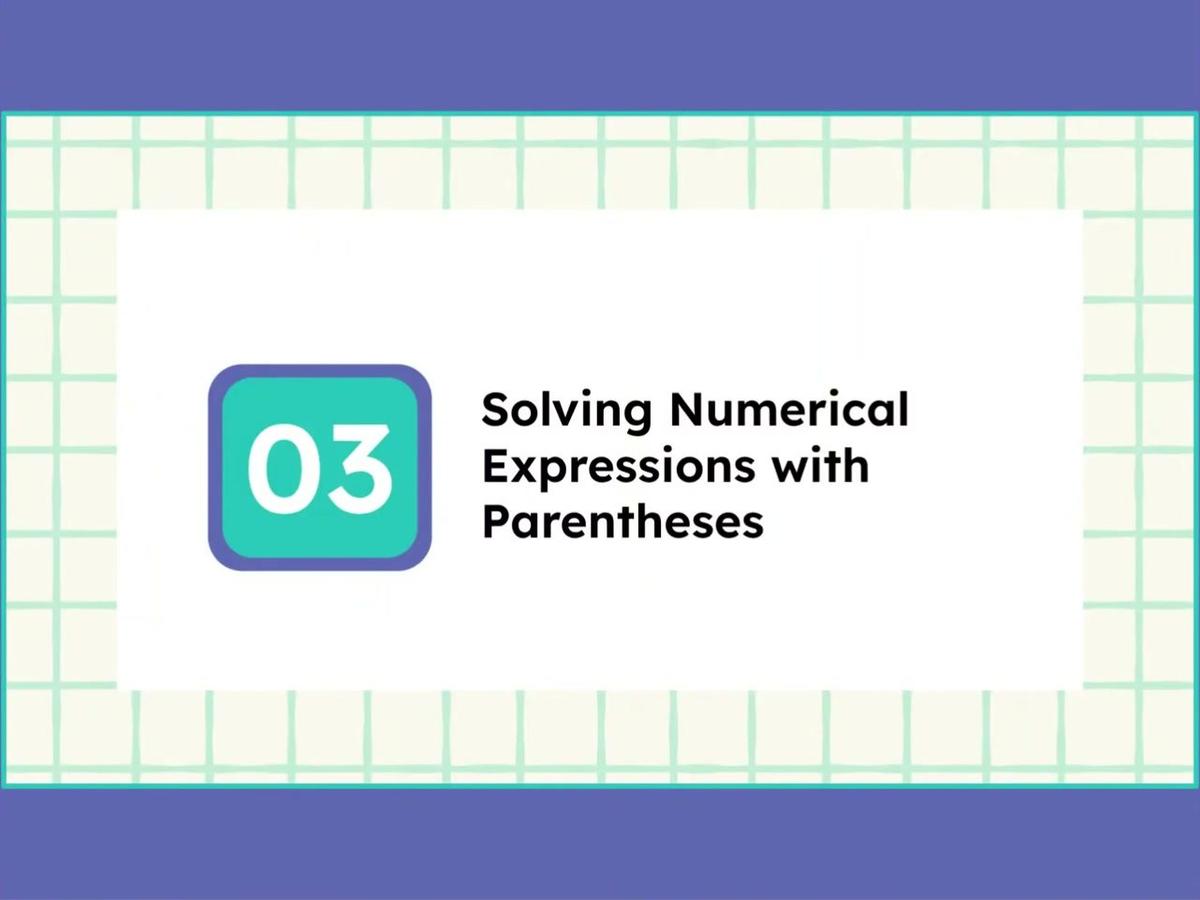 3.11 Solving Numerical Expressions - SMR-3
