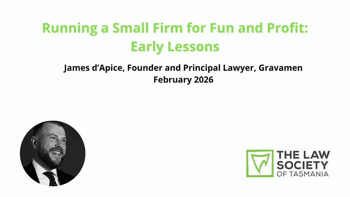 Running a Small Firm for Fun and Profit: Early Lessons
