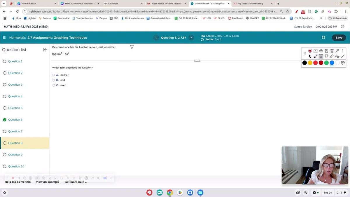 Math 1050 2.7 #8