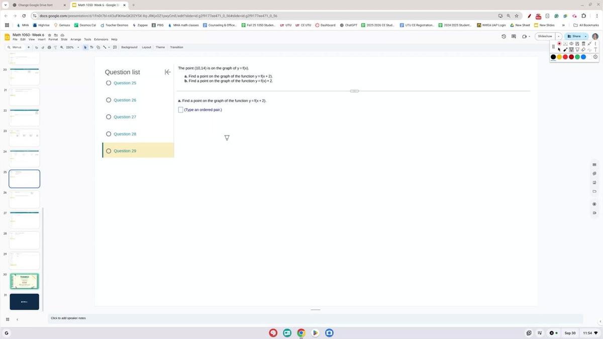 Math 1050 Exam 2 Review #29