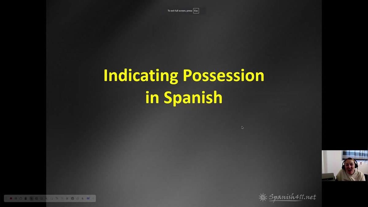 Possessive Adjectives
