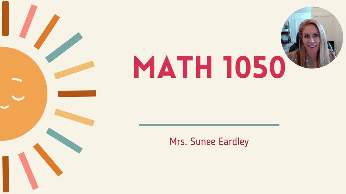 Math 1050 Getting Started Spring 2026