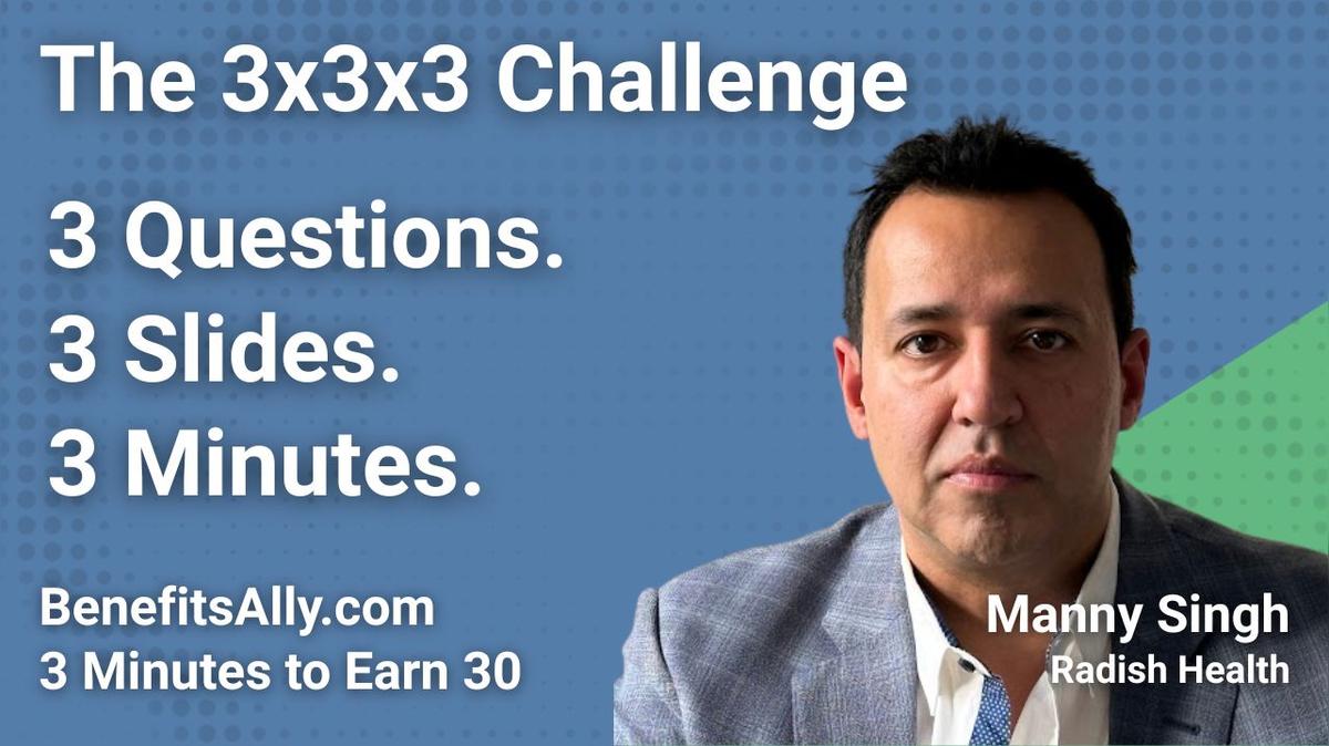 Radish Health - 3x3x3 Challenge with Manny Singh