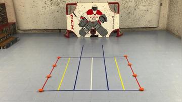 Toe Heel Dribble Easy Cup (Fwd) (Opposite Hand)