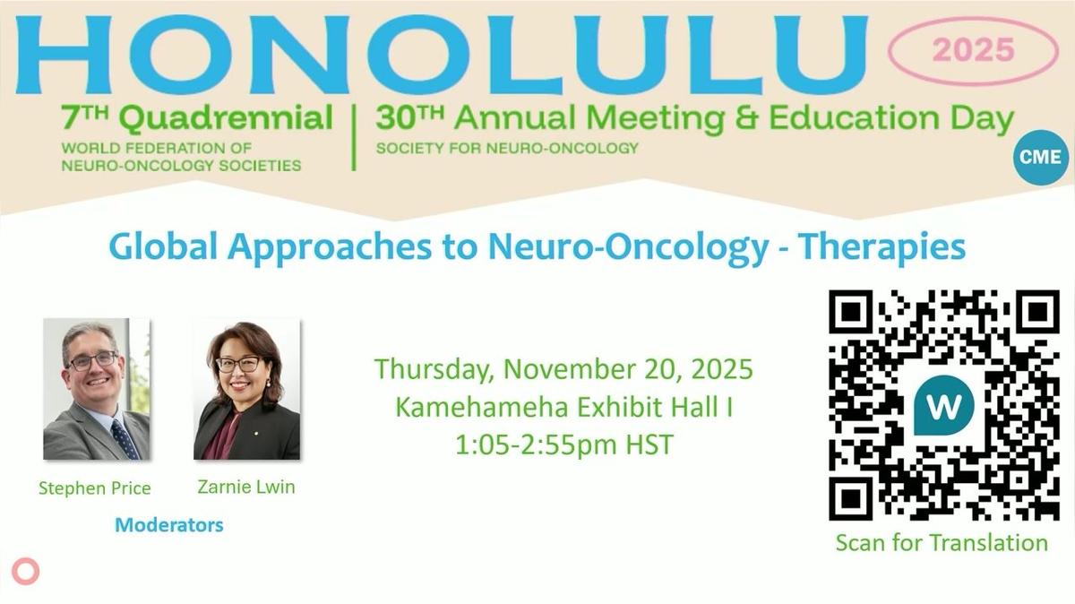 Ed Day - Global Approaches to Neuro-Oncology - Therapies - 13.05-14.40