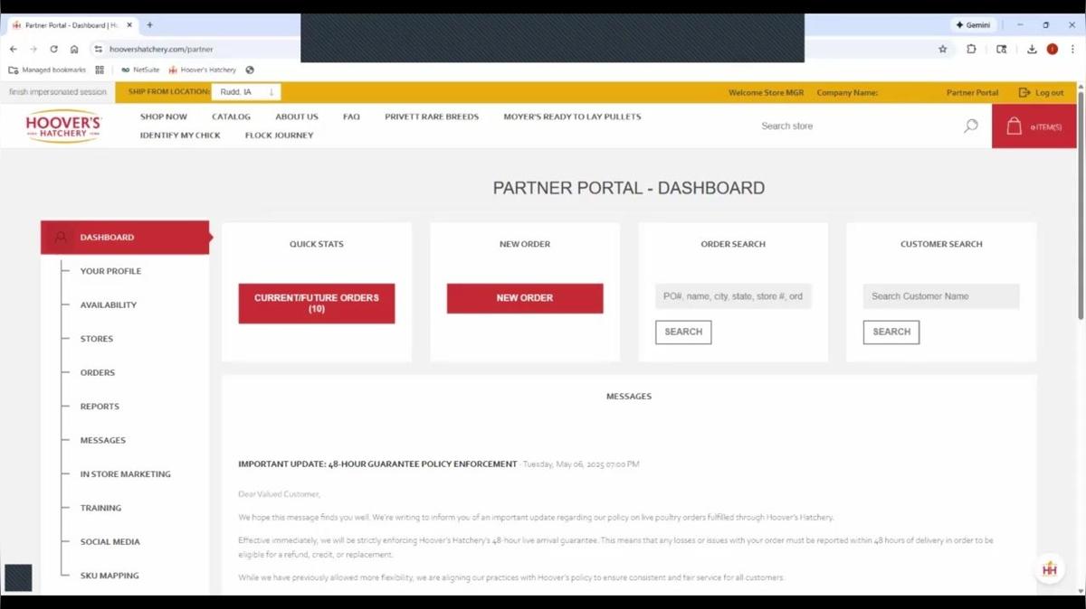 Partner Site Walk Through