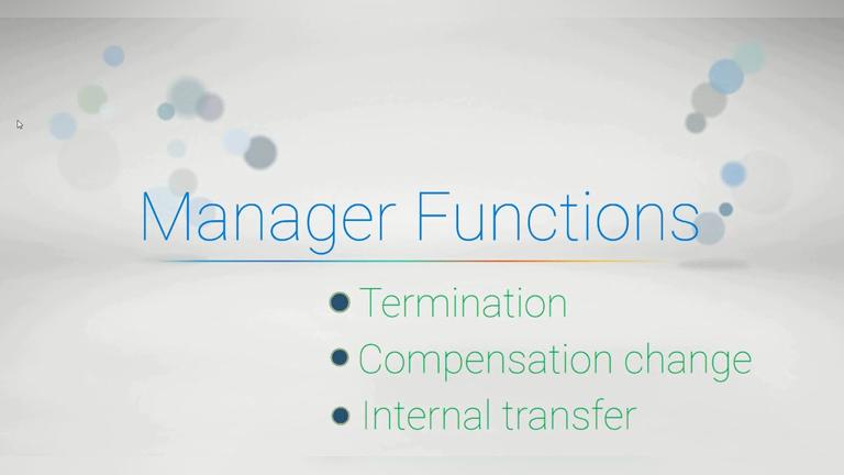 Termination/Compensation change/Internal transfer