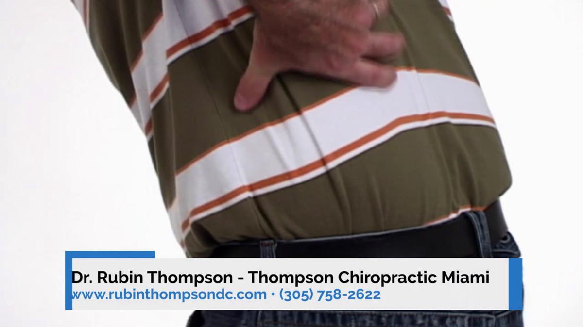 Chiropractor in Miami FL, Dr. Rubin Thompson - Thompson Chiropractic Miami