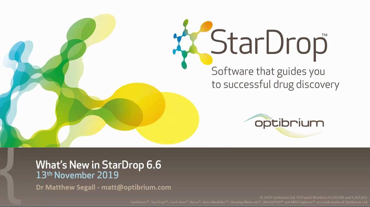 Introduction to StarDrop 6.6