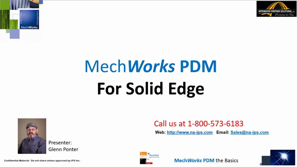 MechWorks PDM for Solid Edge Tutorial - Introduction Demo
