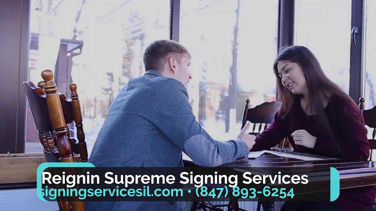 Notary Service in Streamwood IL, Reignin Supreme Signing Services