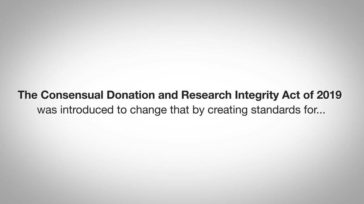 Consensual Donation & Research Integrity Act