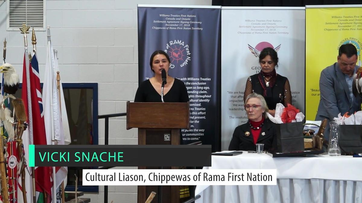 18 - Vicki Snache, Cultural Liaison, Chippewas of Rama First Nation, about Semaa, Tobacco Ties