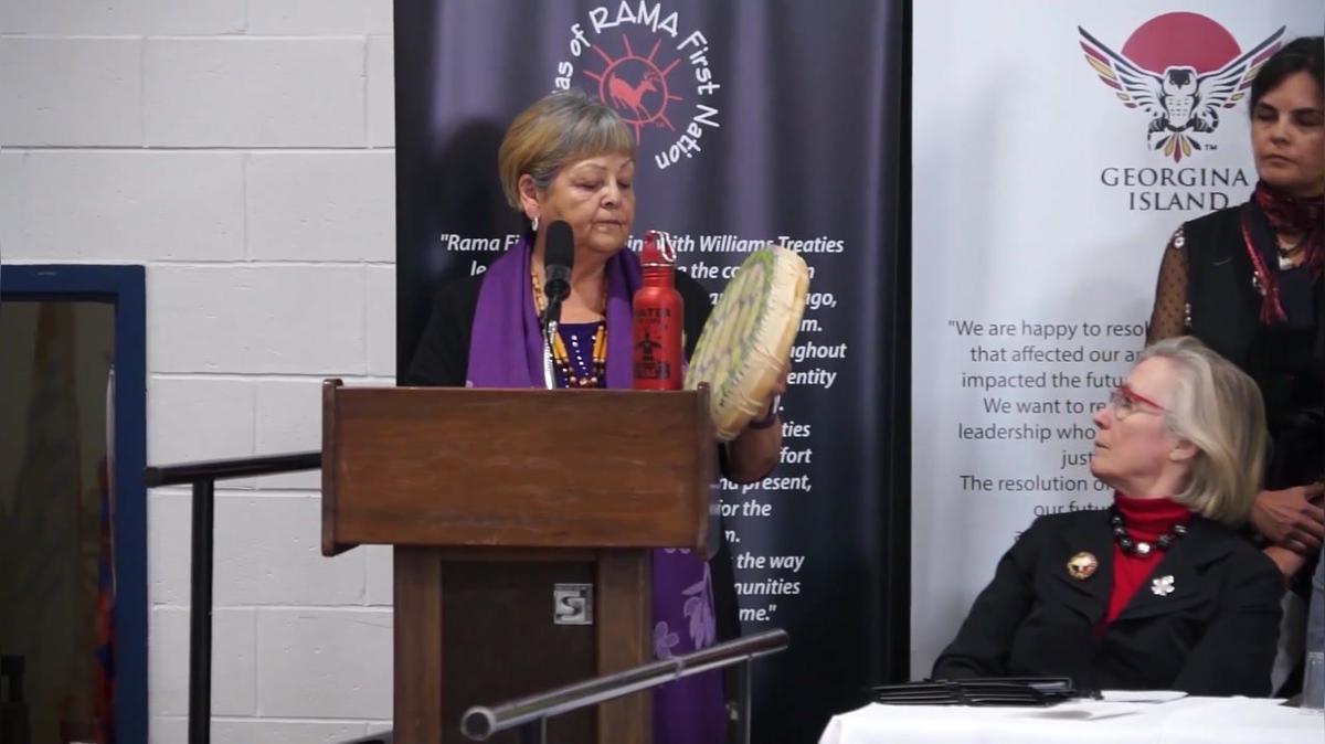 02 - Elder Lorraine McRae, Chippewas of Rama First Nation, Opening Remarks and Song