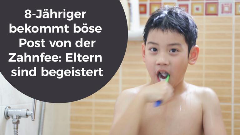 8 Jähriger bekommt böse Post von der Zahnfee: Eltern sind begeistert