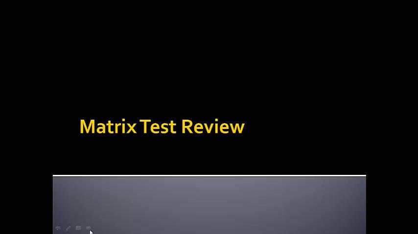SMIH Matrix Test Review.mp4