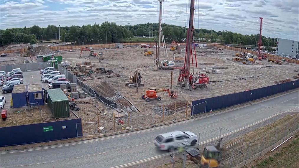 First time-lapse video revealed of new multi-storey car park under construction
