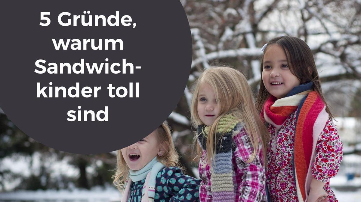 5 Gründe warum Sandwichkinder toll sind