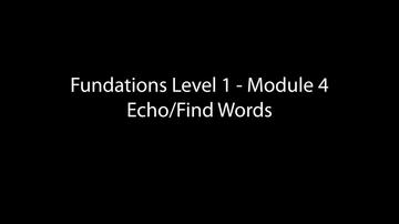 Echo/Find Words (2:45)