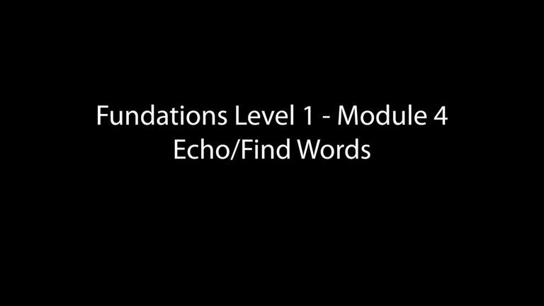 Echo/Find Words (2:45)
