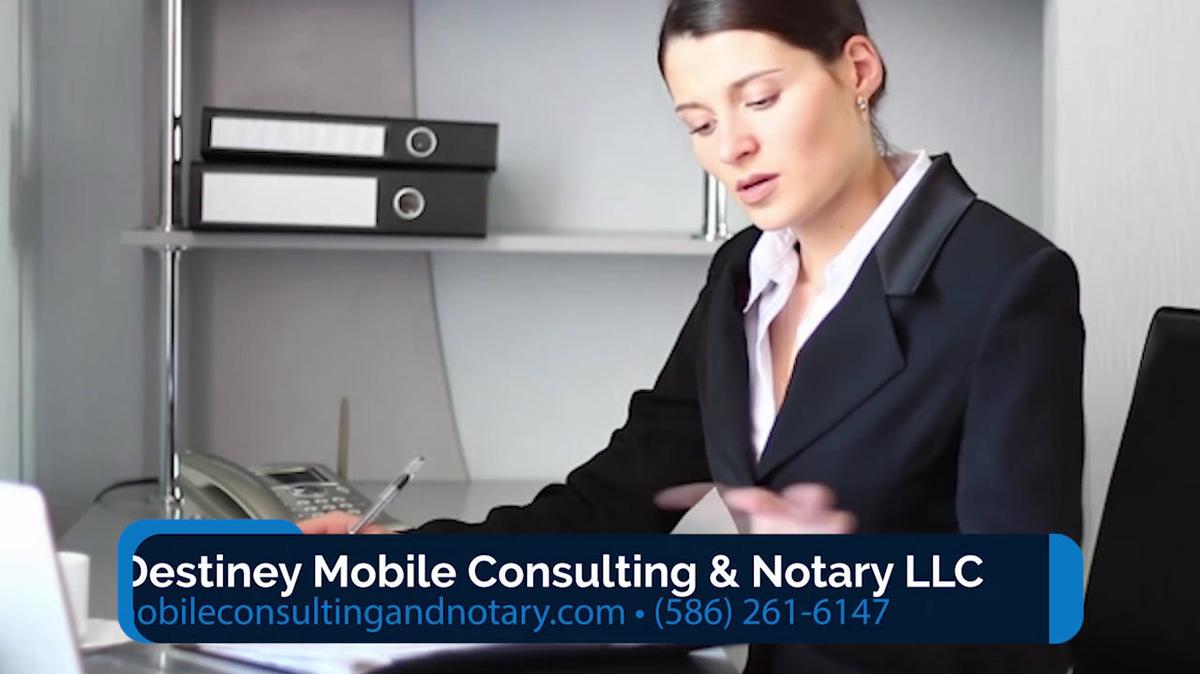 Consulting Services in Roseville MI, Destiney Mobile Consulting & Notary LLC