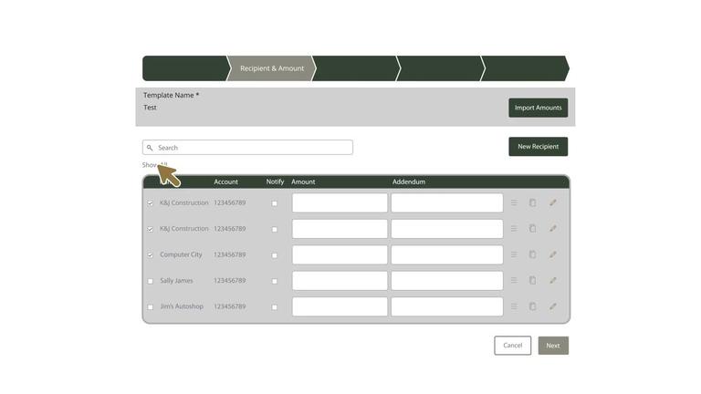 Multiple Payments