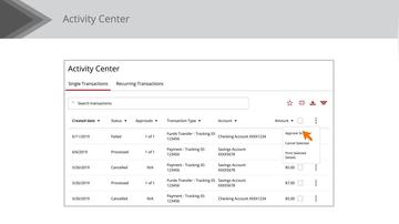 Approve or Cancel Payments