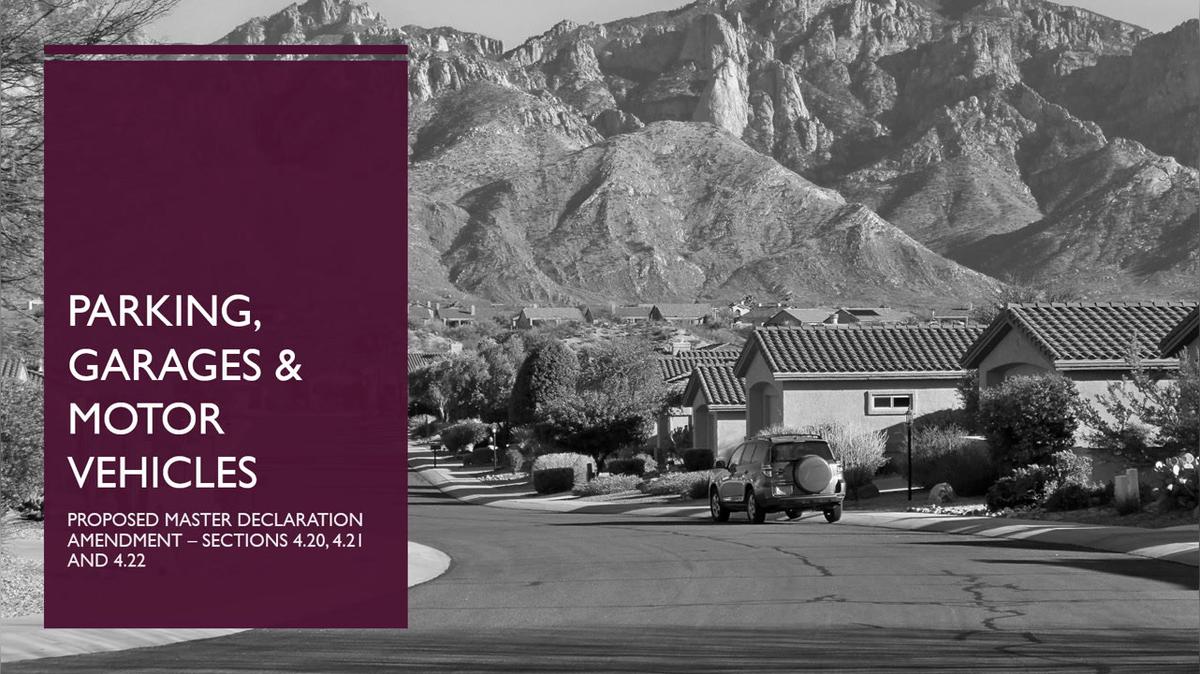 Vote 03-2020 - Motor Vehicle Master Declaration Amendments 4.20 to 4.22