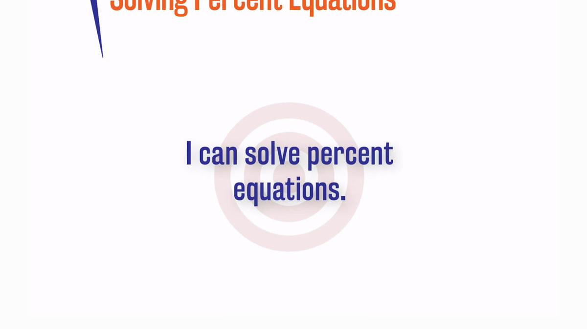 Solving Percent Equations