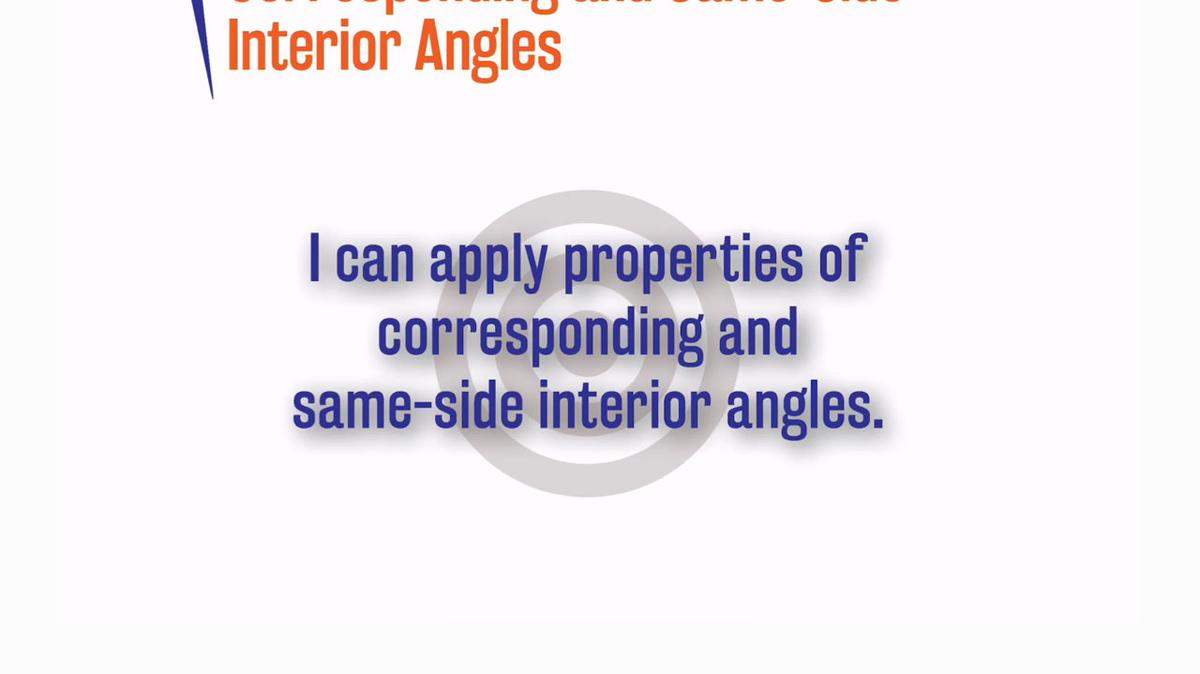 Corresponding and Same Side Interior Angles