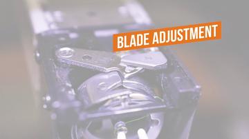 Adjusting the blade - TC