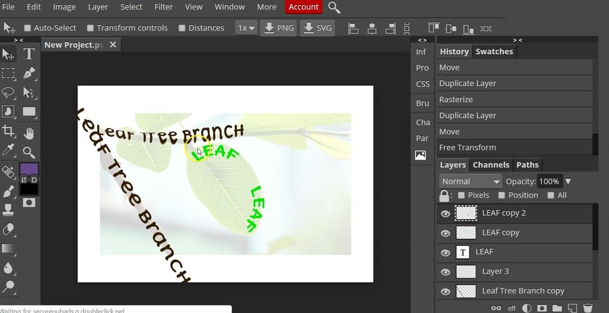 Photopea - Typographic Art Assignment Getting Started.mp4