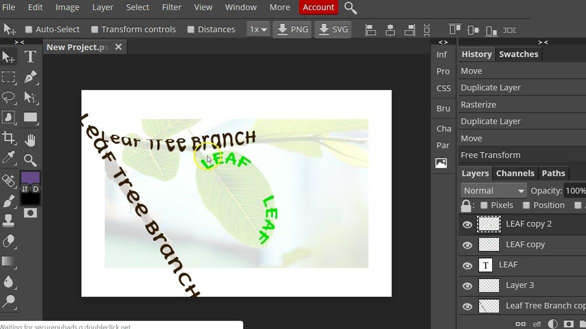 Photopea - Typographic Art Assignment Getting Started.mp4
