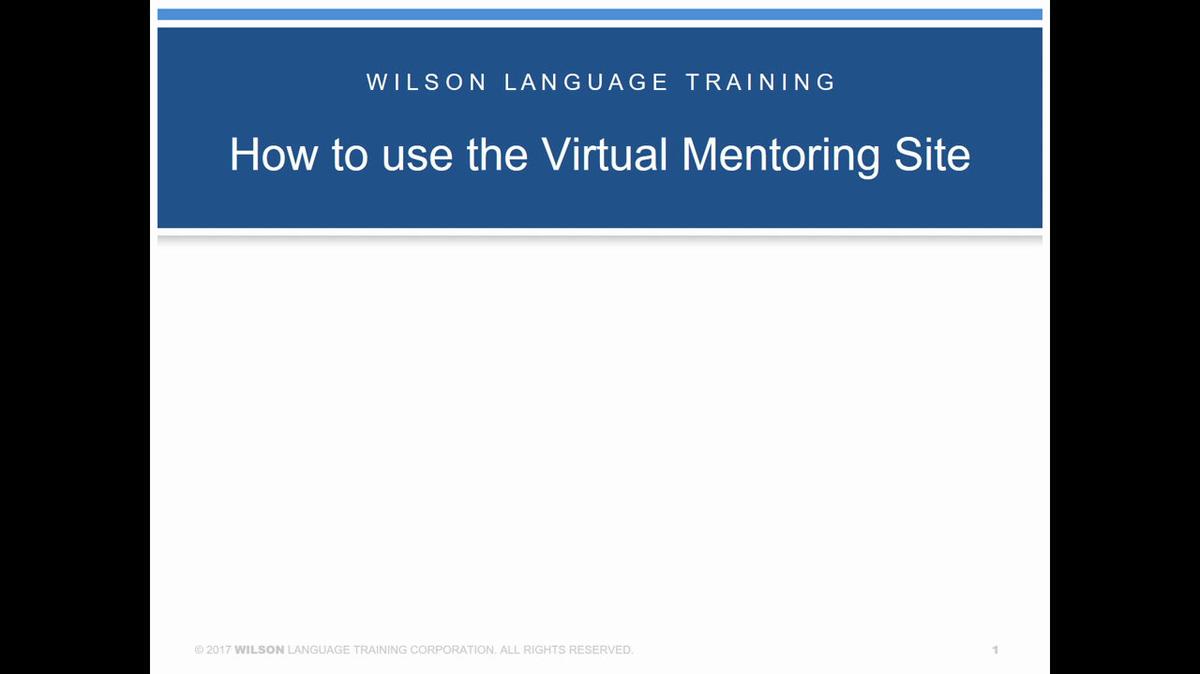 How to Use the Virtual Mentoring Site Tutorial 2018