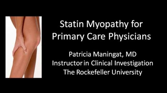 Statin Myopathy for Primary Care Clinicians
