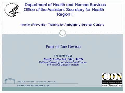 Infection Prevention Training for Ambulatory Surgical Centers: Point of Care Devices
