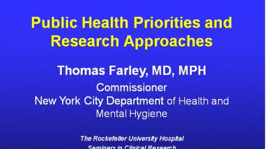 Translating Research into Public Health Improvements in New York City