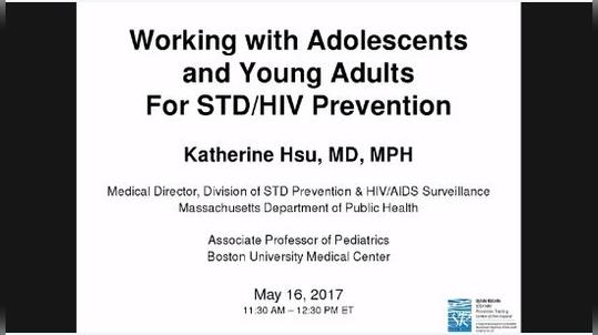 Working with Adolescents and Young Adults for STI/HIV Prevention