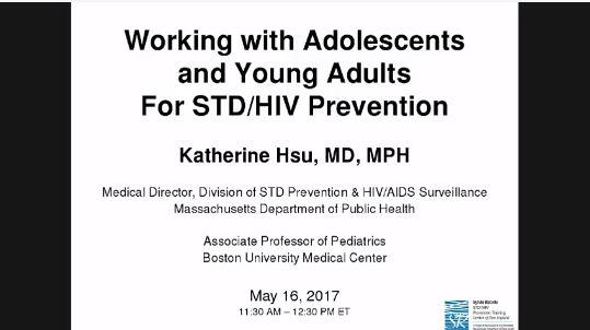Working with Adolescents and Young Adults for STI/HIV Prevention