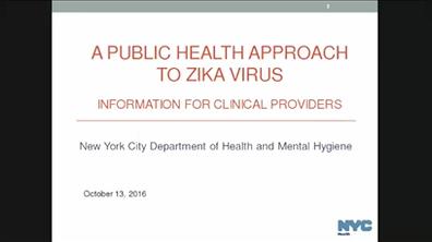 A Public Health Approach to Zika Virus